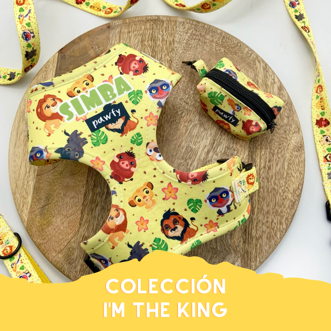 Pack I'm the King Arnés Body + Correa + Portabolsas