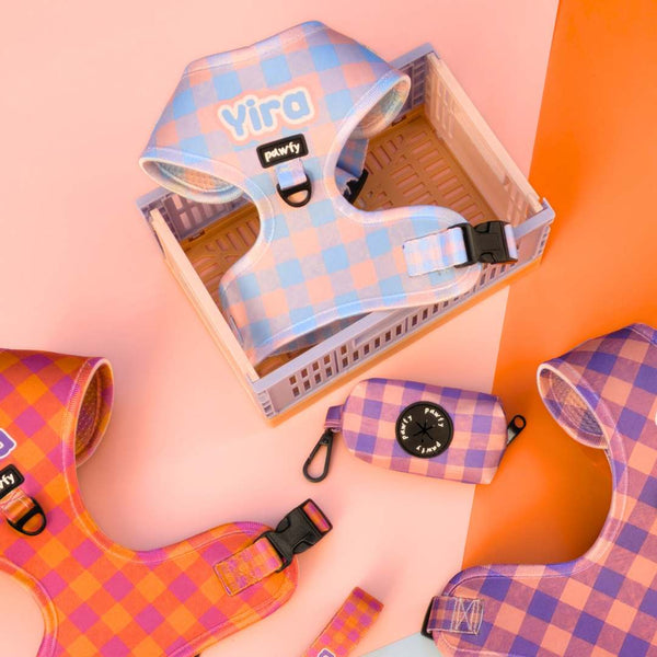 Arnés Ajustable Vichy Pop Blue