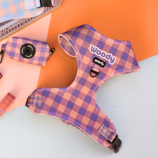 Arnés Ajustable Vichy Pop Purple